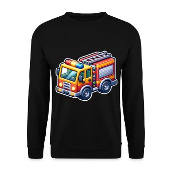 Fire brigade - Unisex Sweatshirt - black - Front - Alina (178cm) & Michal (187cm)