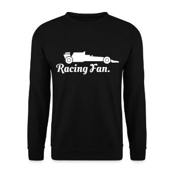 Racing Fan Motorsport - Unisex Sweatshirt - black - Front - Alina (178cm) & Michal (187cm)