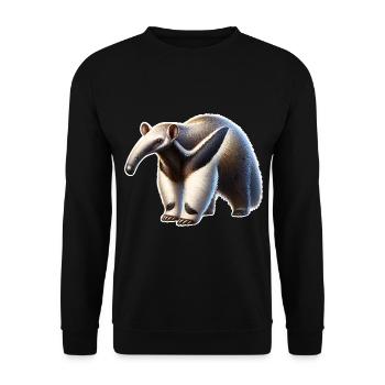 Anteater - Unisex Sweatshirt - black - Front - Alina (178cm) & Michal (187cm)