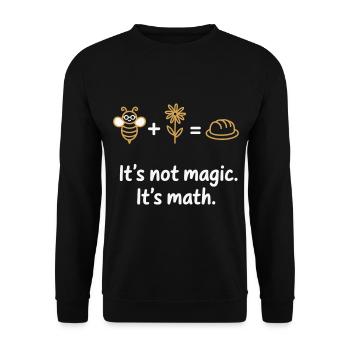 No Bread Without Bees – Math Shirt - Unisex Sweatshirt - black - Front - Alina (178cm) & Michal (187cm)