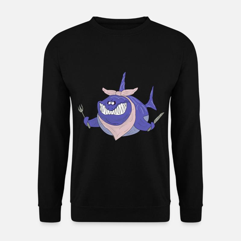 Requin très affamé - Sweat-shirt Unisexe - noir