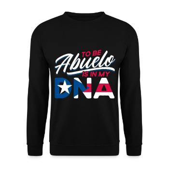 Being Abuelo is in my DNA Puerto Rico - Unisex Sweatshirt - black - Front - Alina (178cm) & Michal (187cm)