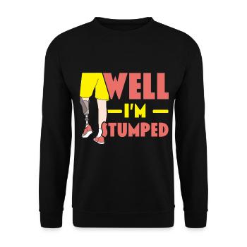 Ich bin ratlos Amputierte Amputierte Chirurgie - Unisex Pullover - Schwarz - Vorne - Alina (178cm) & Michal (187cm)