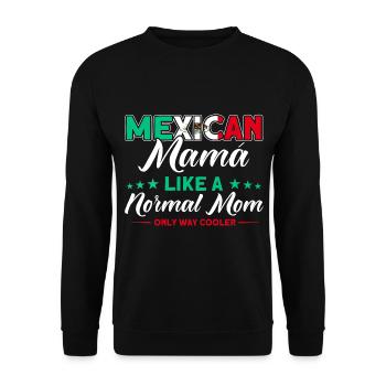 Mexiko Mexikanische Wurzeln Geschenk - Unisex Pullover - Schwarz - Vorne - Alina (178cm) & Michal (187cm)