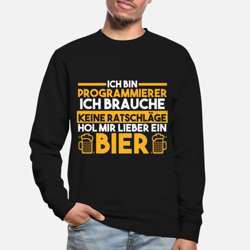 Programmieren Entwickler Coder Bier Programmierer Unisex Pullover