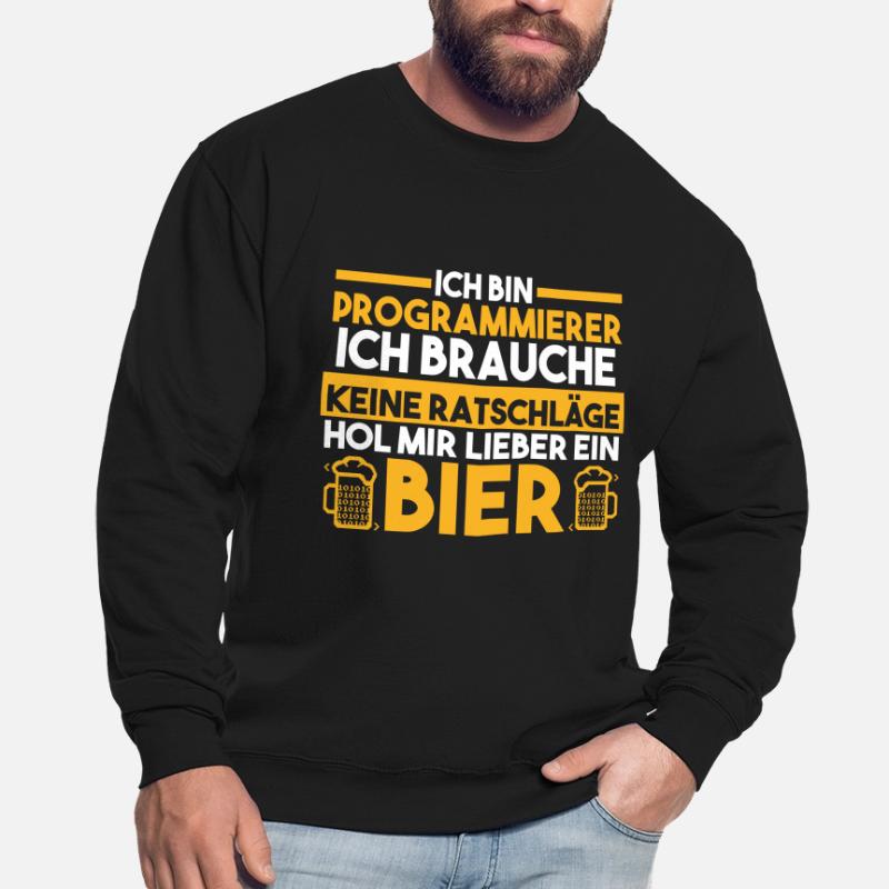 Programmieren Entwickler Coder Bier Programmierer Unisex Pullover
