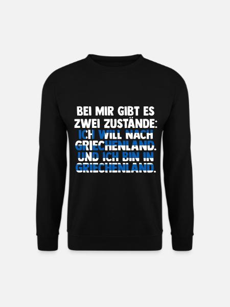 Griechen Grieche Griechenland - Unisex Pullover - Schwarz