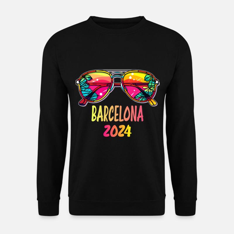 Barcelona 2024 Beach Outfit - Unisex Sweatshirt - black