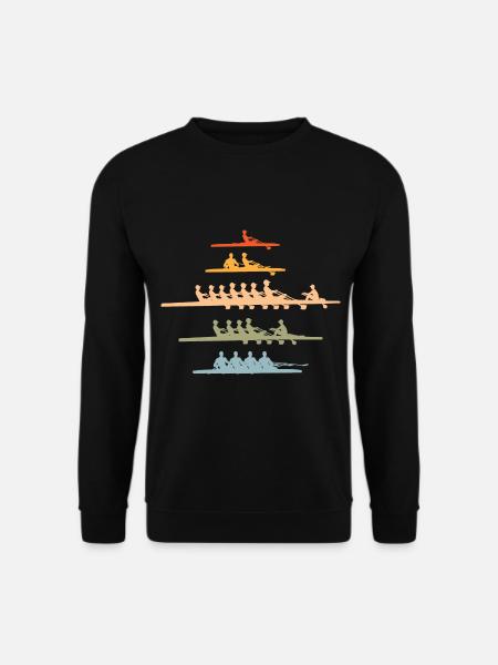 Rudern Vintage Ruderer - Unisex Pullover - Schwarz