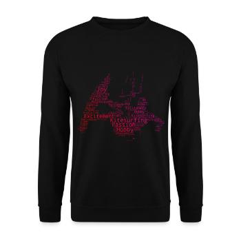 Kitesurfer Kite Kitesurfing Kitesurf Kitesurfen - Sweat-shirt Unisexe - noir - Devant - Alina (178cm) & Michal (187cm)