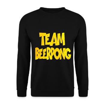 Beer pong - Unisex Sweatshirt - black - Front - Alina (178cm) & Michal (187cm)