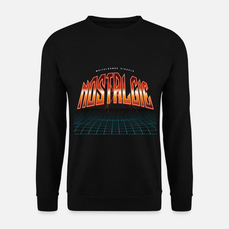 Nostalgie Neon Synthwave - Sweat-shirt Unisexe - noir