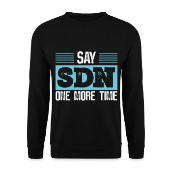 Network Engineer Computer Nerd Geek Engineering - Unisex Pullover - Schwarz - Vorne - Alina (178cm) & Michal (187cm)
