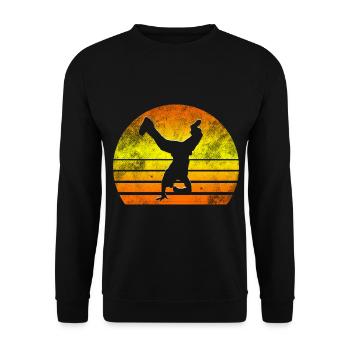 Breakdance Breakdance Danse - Sweat-shirt Unisexe - noir - Devant - Alina (178cm) & Michal (187cm)