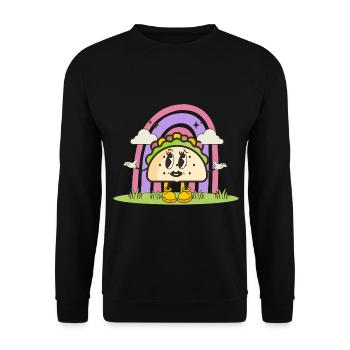 taco - Unisex Sweatshirt - black - Front - Alina (178cm) & Michal (187cm)