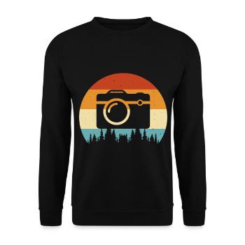 Caméra - Sweat-shirt Unisexe - noir - Devant - Alina (178cm) & Michal (187cm)