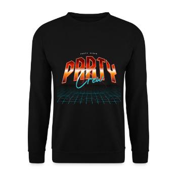 Party Crew - Unisex Sweatshirt - black - Front - Alina (178cm) & Michal (187cm)