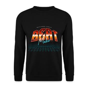 Beat Maker - Unisex Sweatshirt - black - Front - Alina (178cm) & Michal (187cm)