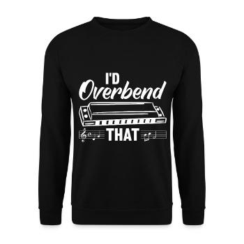 Harmoniciste Harmoniciste Orgue à bouche - Sweat-shirt Unisexe - noir - Devant - Alina (178cm) & Michal (187cm)
