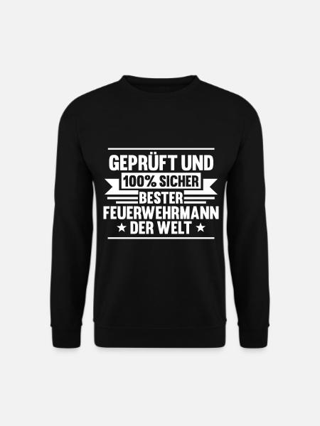 Feuerwehrmann Feuerwehr - Unisex Pullover - Schwarz