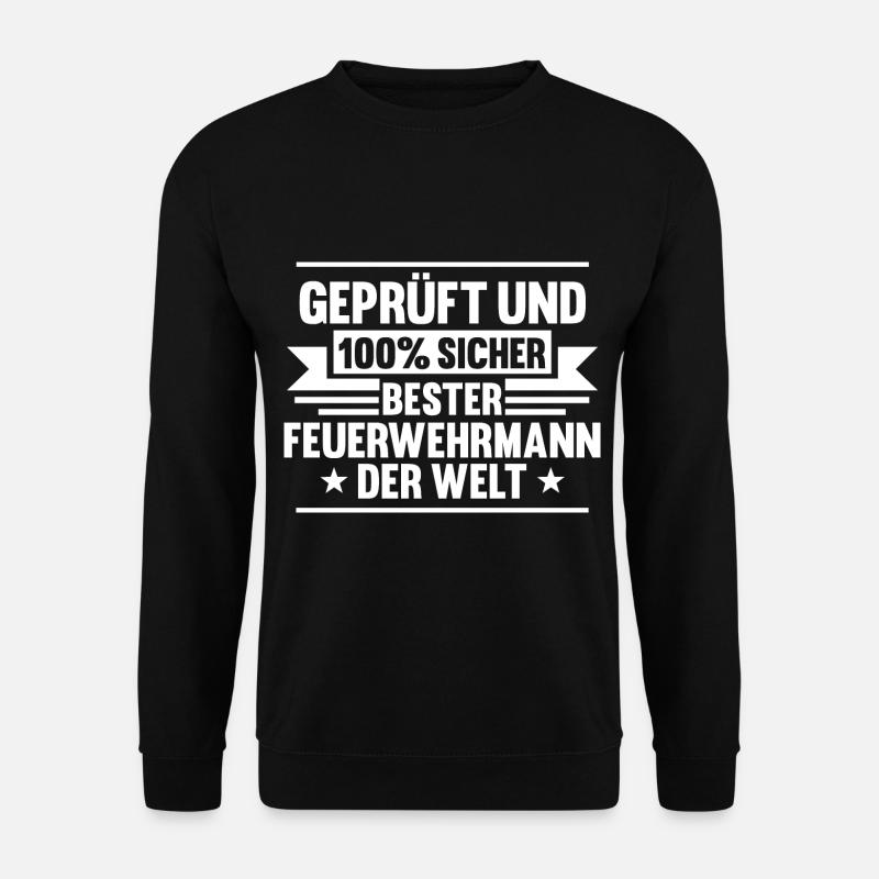 Feuerwehrmann Feuerwehr - Unisex Pullover - Schwarz