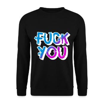 Va te faire foutre - Sweat-shirt Unisexe - noir - Devant - Alina (178cm) & Michal (187cm)