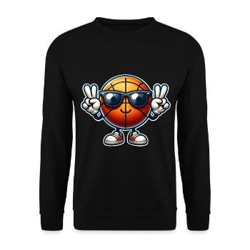Basket-ball Joueurs de basket-ball - Sweat-shirt Unisexe - noir - Devant - Alina (178cm) & Michal (187cm)