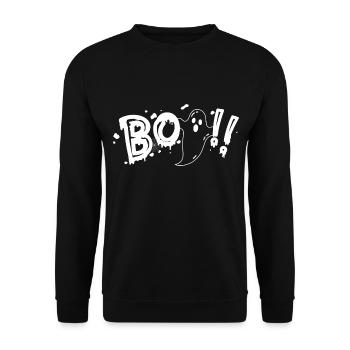 Happy Halloween - jour de Halloween - Sweat-shirt Unisexe - noir - Devant - Alina (178cm) & Michal (187cm)