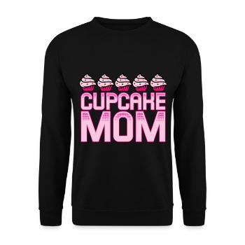 Cupcake Nut Baking - Unisex Sweatshirt - black - Front - Alina (178cm) & Michal (187cm)