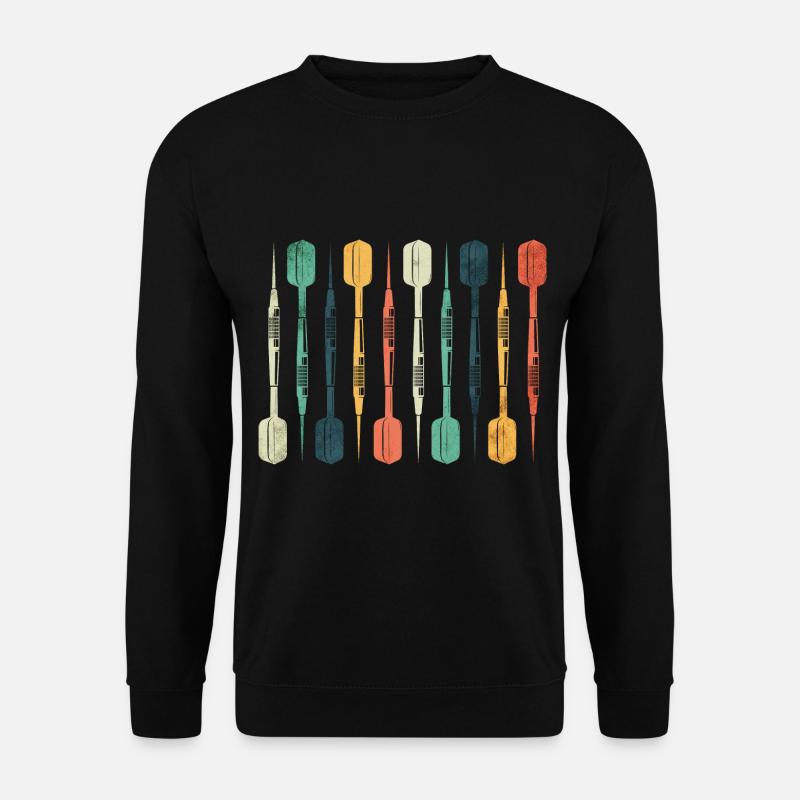 Lecteur de fléchettes rétro - Sweat-shirt Unisexe - noir