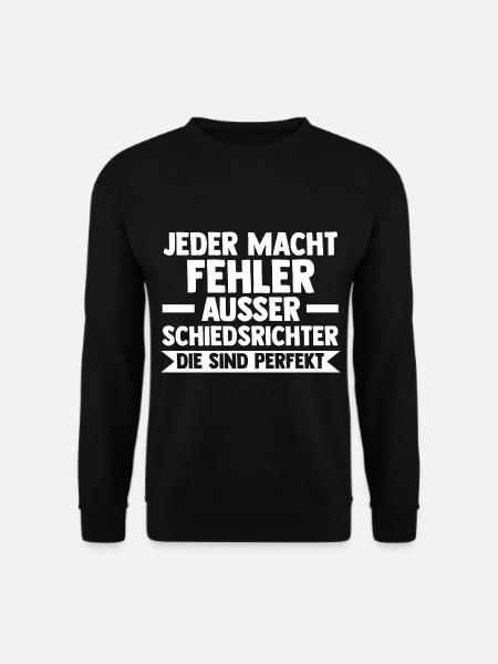 Schiri Unparteiischer Fußball Schiedsrichter - Unisex Pullover - Schwarz