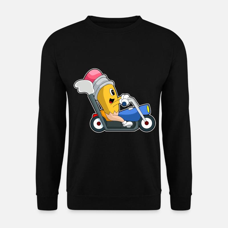 Pencil Motorcycle - Unisex Sweatshirt - black
