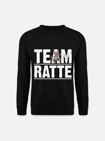 Nagetier Ratte Ratten - Unisex Pullover - Schwarz
