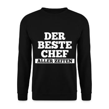 Arbeit Kollegen Büro Teamleiter Führungskraft Chef - Unisex Pullover - Schwarz - Vorne - Alina (178cm) & Michal (187cm)