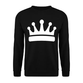 Krone - Unisex Pullover - Schwarz - Vorne - Alina (178cm) & Michal (187cm)