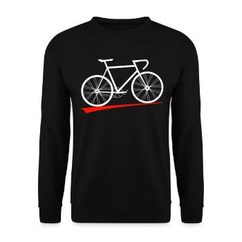 bicycle - Unisex Sweatshirt - black - Front - Alina (178cm) & Michal (187cm)