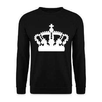 Krone - Unisex Pullover - Schwarz - Vorne - Alina (178cm) & Michal (187cm)