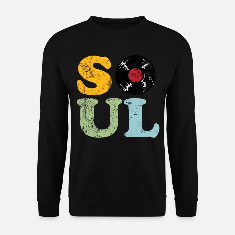 Soul Musik Retro - Unisex Pullover - Schwarz