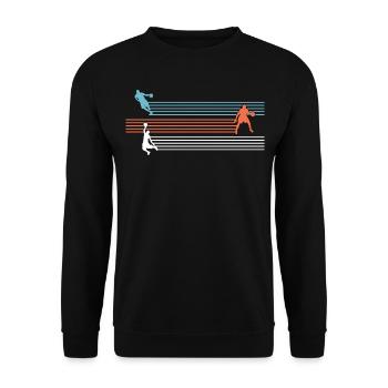 Basketball Basketball Player Basketball Player - Unisex Sweatshirt - black - Front - Alina (178cm) & Michal (187cm)