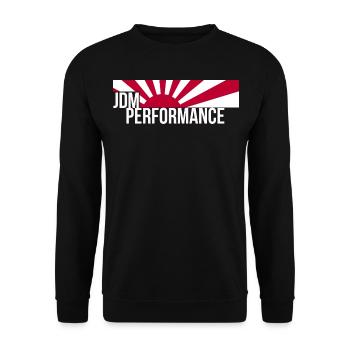 If one day the speed kills me.. / Paul Walker JDM - Unisex Pullover - Schwarz - Vorne - Alina (178cm) & Michal (187cm)