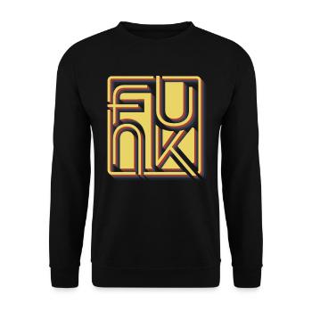 Funk Retro - Unisex Sweatshirt - black - Front - Alina (178cm) & Michal (187cm)