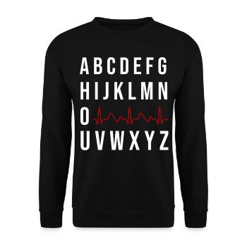 Quota d’infirmières PQRST pour une infirmière - Sweat-shirt Unisexe - noir - Devant - Alina (178cm) & Michal (187cm)