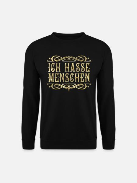 Ich hasse Menschen! - Unisex Pullover - Schwarz