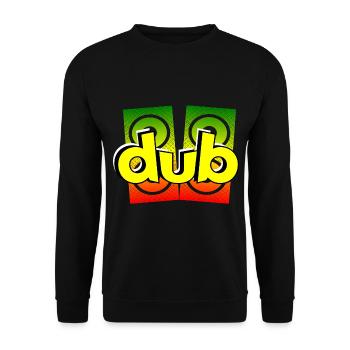 You b - Unisex Sweatshirt - black - Front - Alina (178cm) & Michal (187cm)