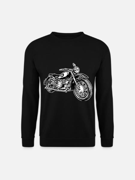 Mofa Moped Gespann Ural Ostalgie DDR mofa DDR Mope - Unisex Pullover - Schwarz
