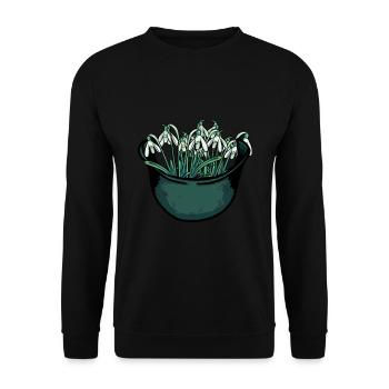 Soldat Soldaten Army Schneeglöckchen Krieg Ende - Unisex Pullover - Schwarz - Vorne - Alina (178cm) & Michal (187cm)