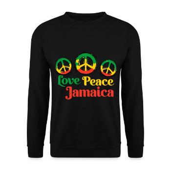Jamaica Jamaika - Unisex Pullover - Schwarz - Vorne - Alina (178cm) & Michal (187cm)