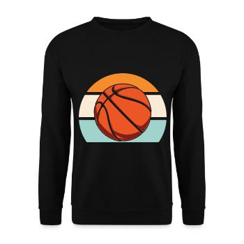 Basketball Basketballer - Unisex Pullover - Schwarz - Vorne - Alina (178cm) & Michal (187cm)