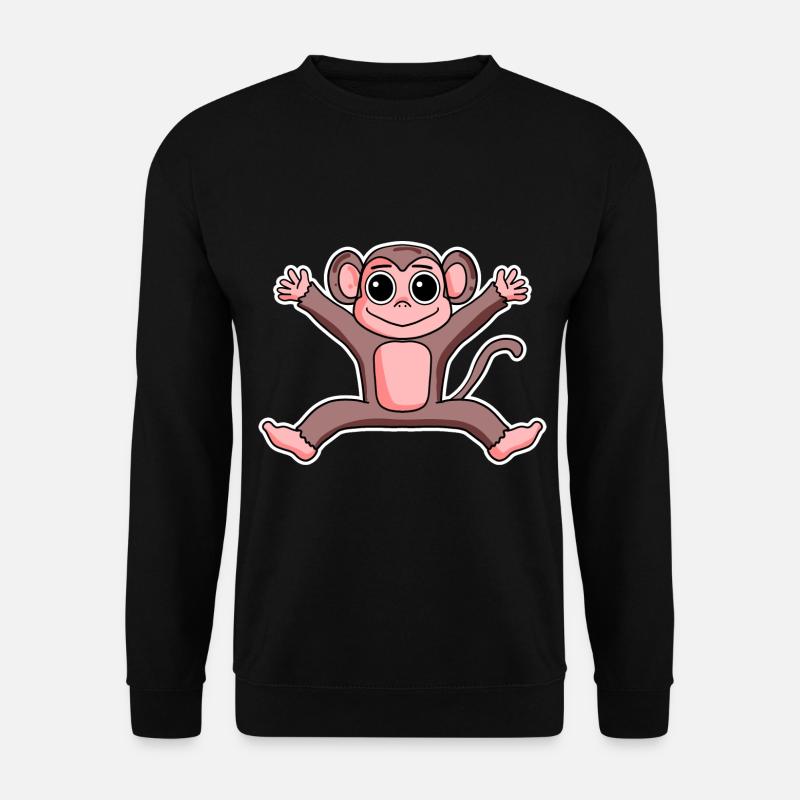 Affe - Unisex Pullover - Schwarz