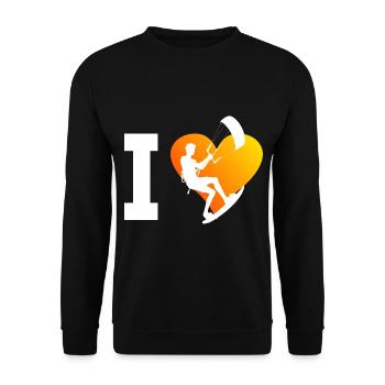 Kitesurfing Kitesurfing Men Kitesurf Kiting - Unisex Sweatshirt - black - Front - Alina (178cm) & Michal (187cm)